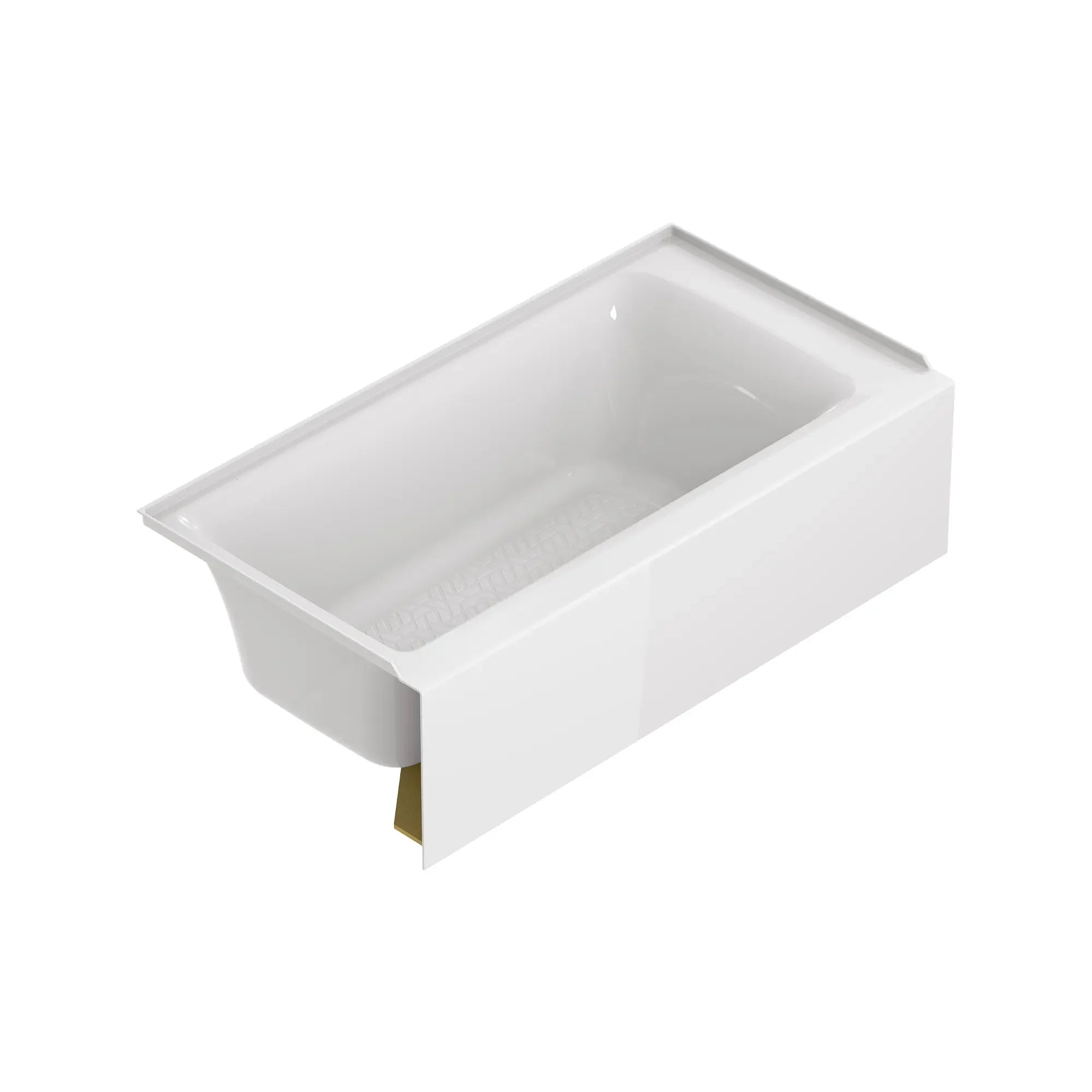 60 x 32 Inch Left Drain Freestanding Soaking Bathtub with Integral Apron - Perfect for Master Bathroom, Spa Retreat & Luxury Home Renovation