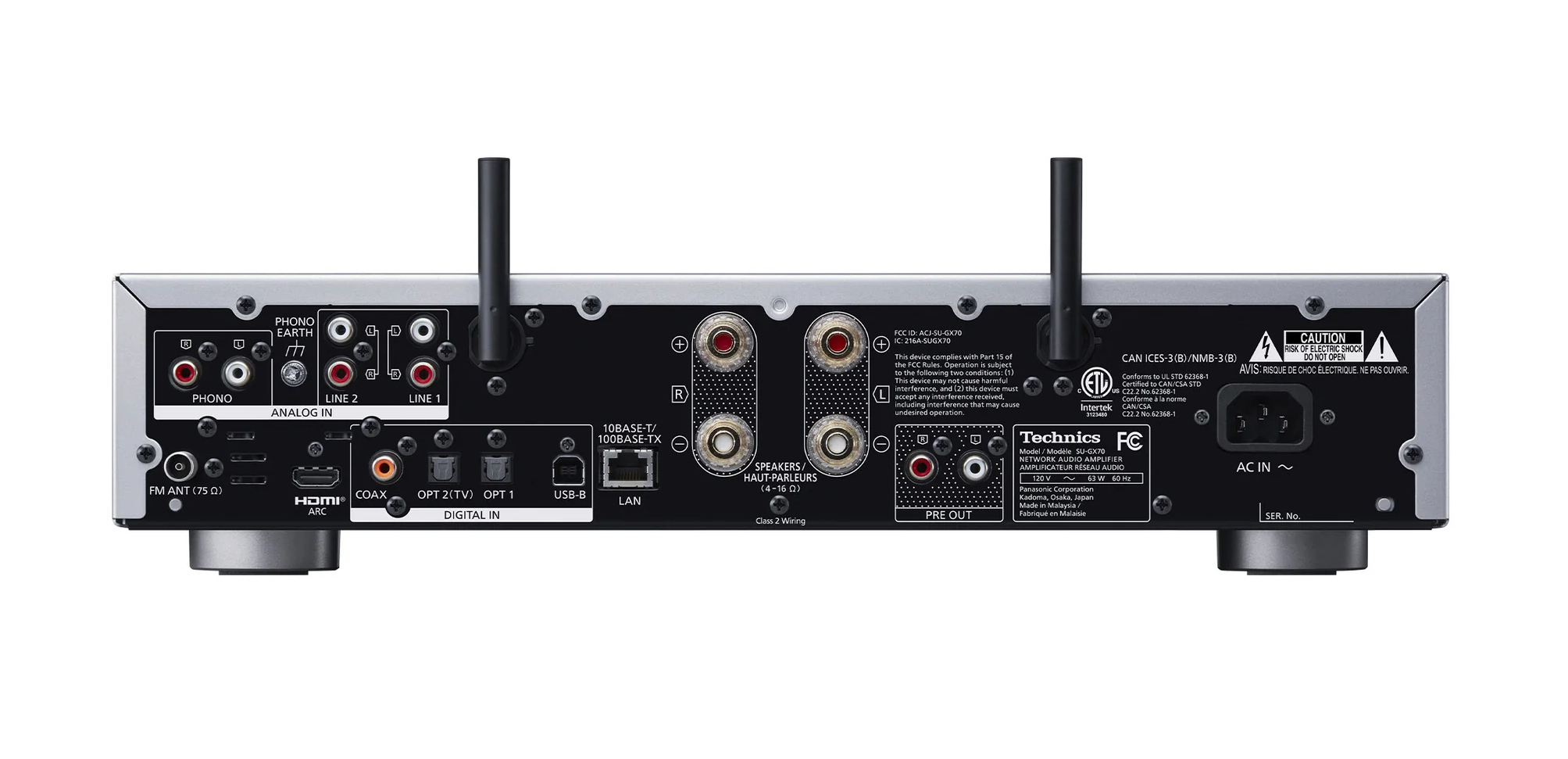 Technics SU-GX70 Hi-Fi Stereo Streaming Amplifier - Premium Audio for Home Theater & Music Listening