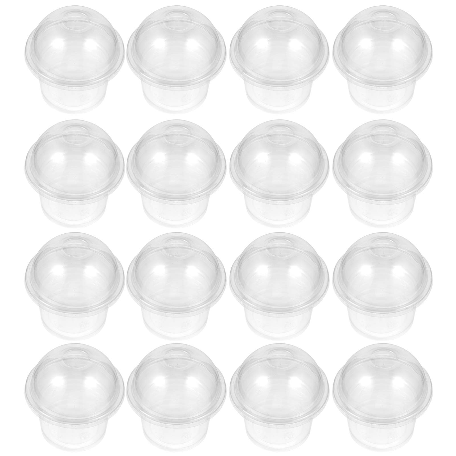 Cabilock 100 Sets Clear Plastic Jello Shot Cups with Lids - Disposable Snack, Parfait, Yogurt & Pudding Dessert Containers - Perfect for Parties, Catering & Home Use