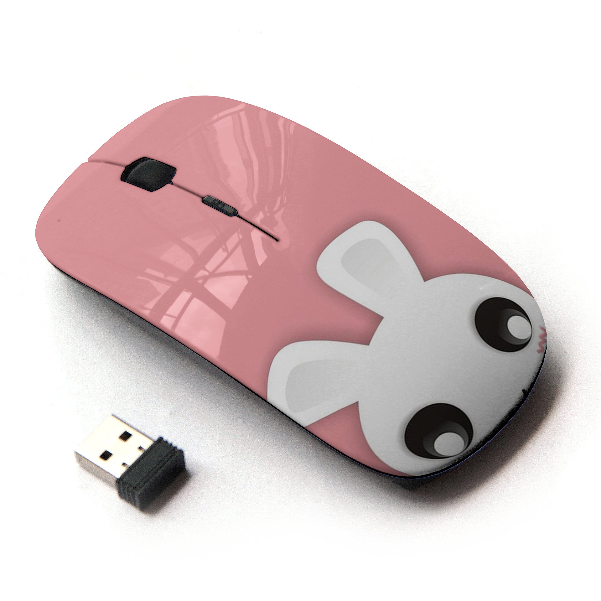 Cute Pink Bunny Rabbit 2.4G Wireless Optical Mouse - Perfect for Laptop, PC, Office & Home Use
