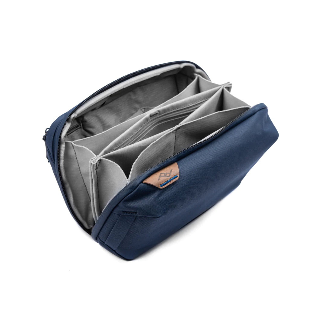 Peak Design Tech Pouch V2 - Premium Travel Organizer for Electronics & Cables (Midnight Blue) - Perfect for Business Trips, Daily Commute & Digital Nomad Lifestyle