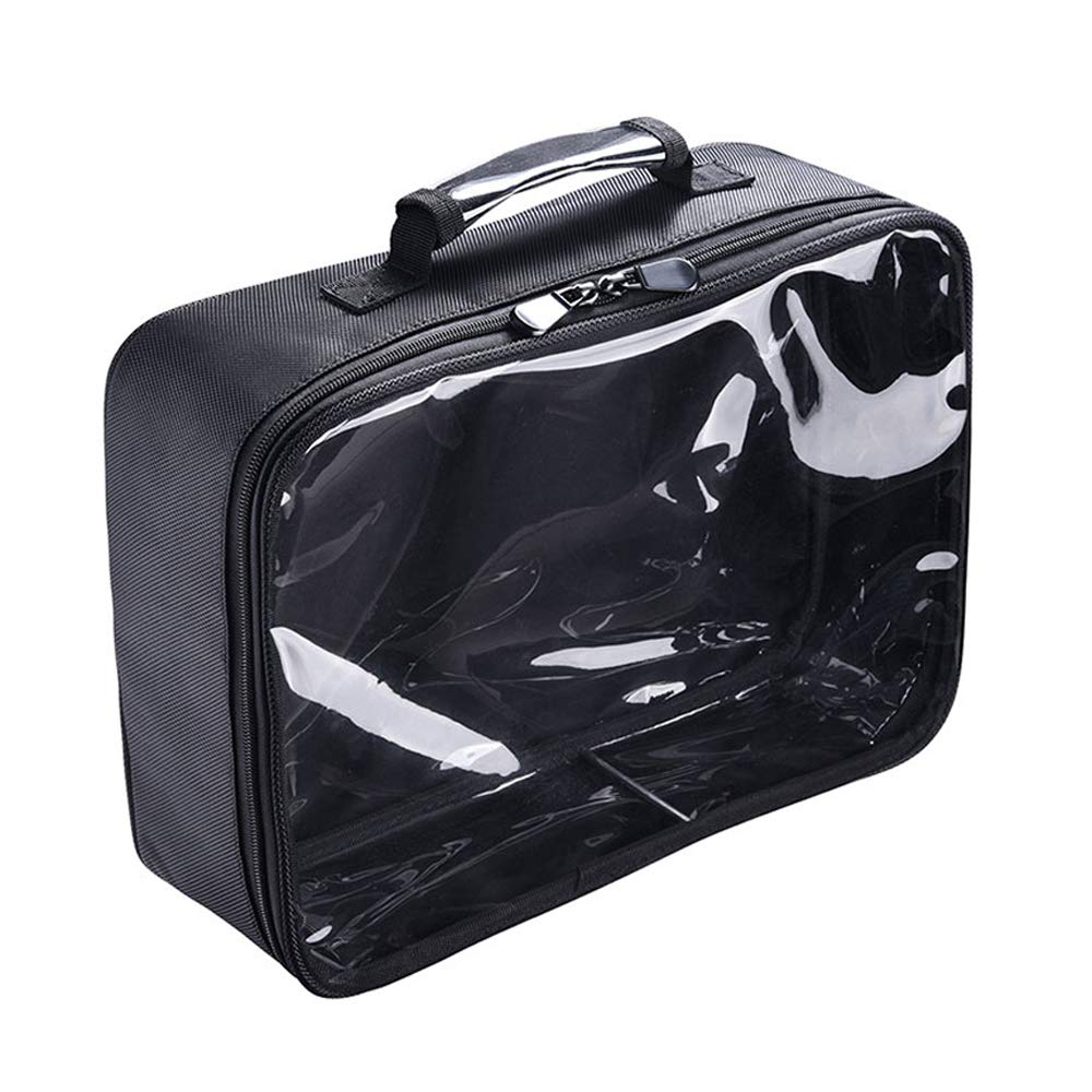 Byootique 420D Clear Nylon Makeup Bag - Waterproof Travel Toiletry Organizer for Cosmetics, Transparent Cosmetic Storage Case - Perfect for Pool, Gym, Beach & Airplane Travel Accessories