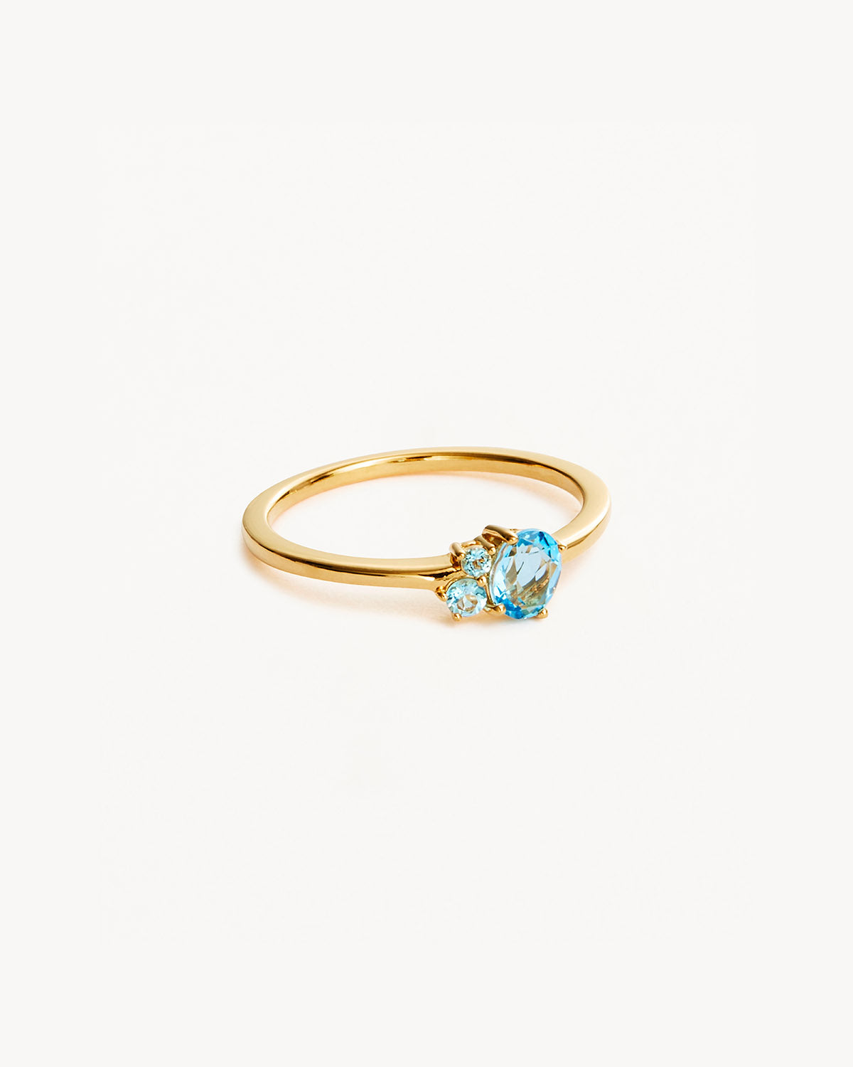 18K Gold Vermeil Kindred Birthstone Ring for March - Perfect Gift for Birthdays, Anniversaries & Special Occasions
