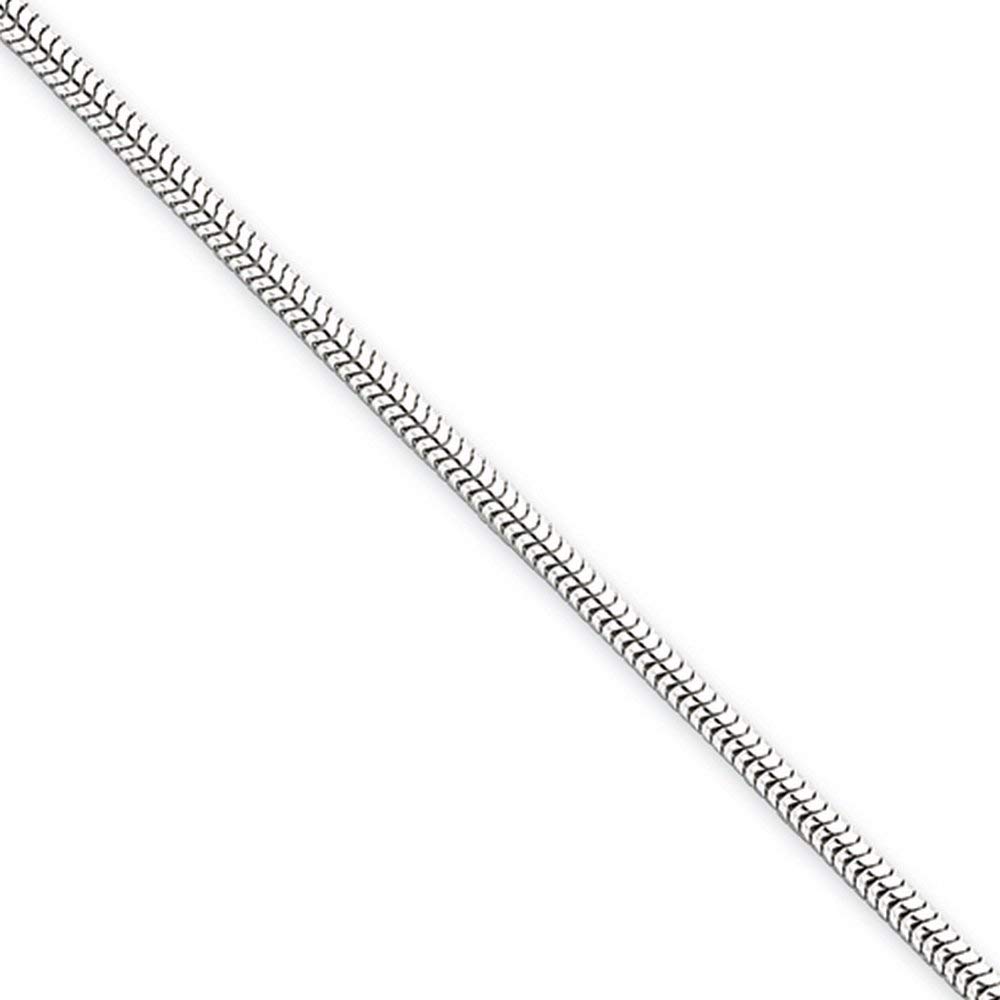 925 Sterling Silver 2mm Snake Chain Necklace 18 Inch - Dainty Pendant Charm Fine Jewelry for Women - Elegant Gift for Her, Perfect for Birthday, Anniversary & Valentine's Day