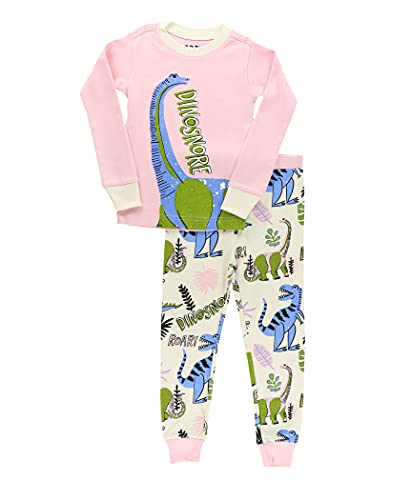 Dinosnore Pink Pajama Sets