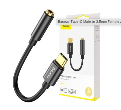 Baseus USB C to 3.5mm Female Headphone Jack Adapter - Compatible with iPhone 15, Samsung Galaxy, iPad & More - Perfect for Music, Gaming & Calls