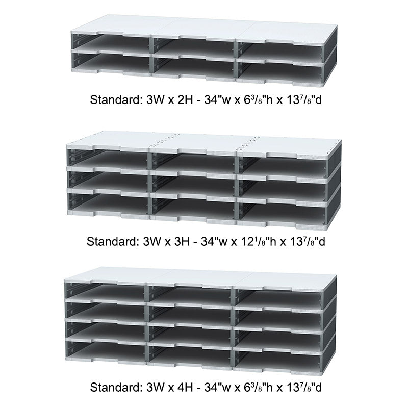 TierDrop PLUS Standard Sorters - Premium Plastic Storage Bins for Home & Office Organization - Perfect for Pantry, Closet, and Garage Storage Solutions