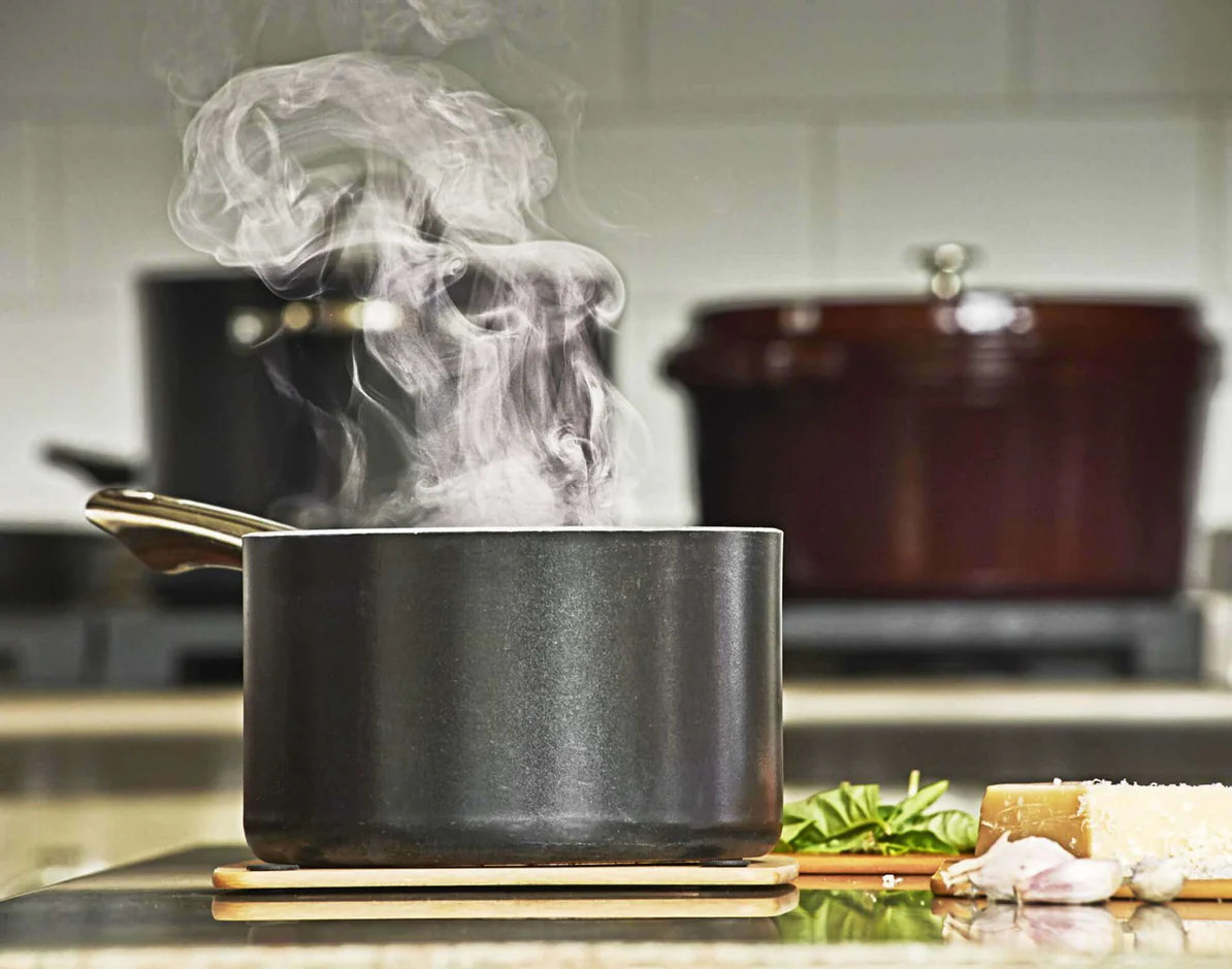 Heat-Resistant Epicurean Trivet 7x7 Inches - Natural Wood Fiber Kitchen Hot Pad for Pots, Pans & Dishes - Perfect for Dining Tables, Countertops & Outdoor Cooking