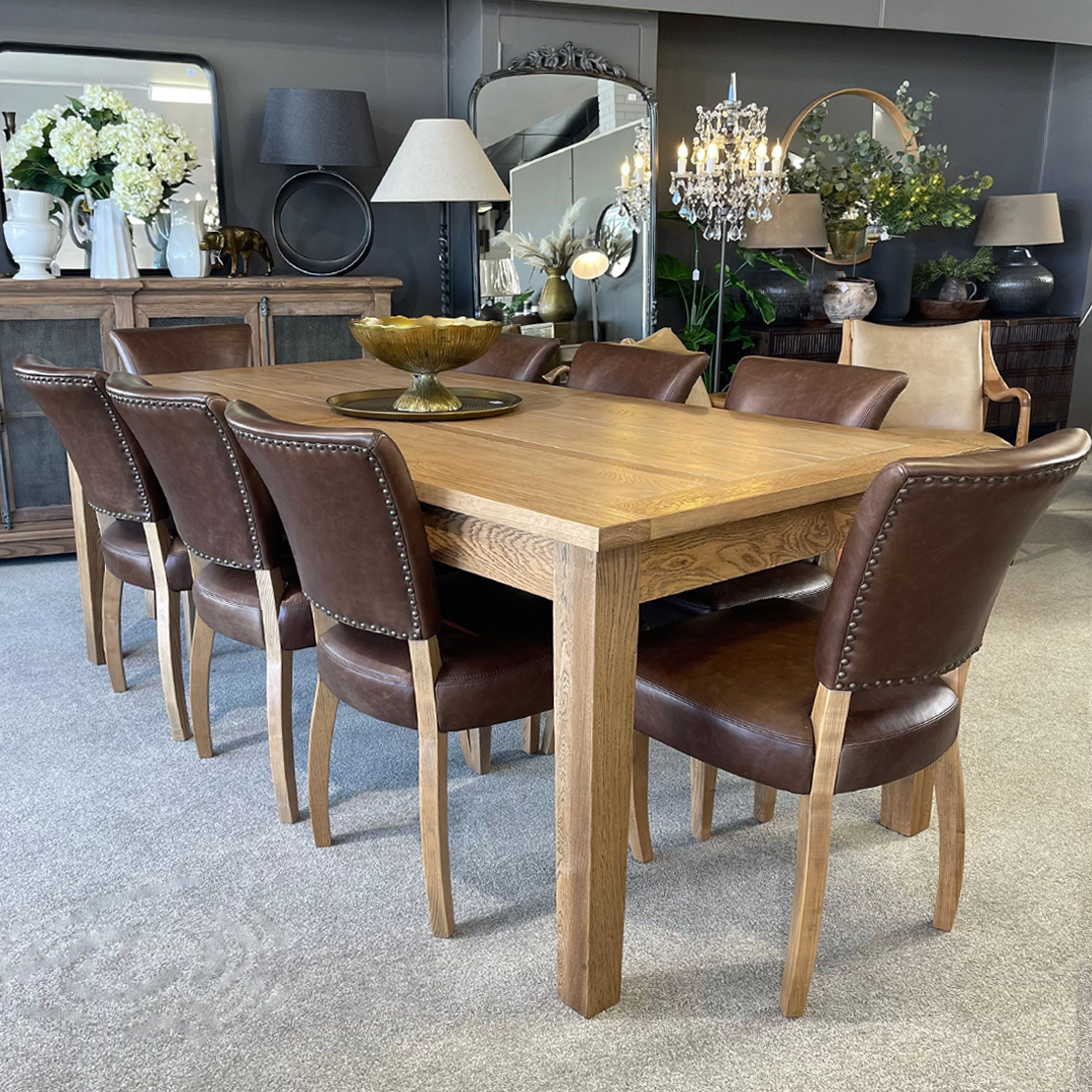 Hartley Extendable Dining Table - 7ft, 8.5ft, 10ft - Expandable Wooden Table for Large Families & Entertaining | Perfect for Dining Rooms, Kitchens & Open Concept Spaces