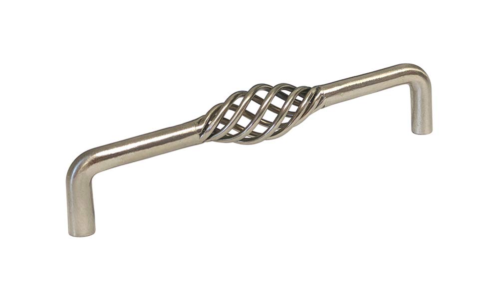 5 Pack Satin Nickel Birdcage Cabinet Pulls - 5