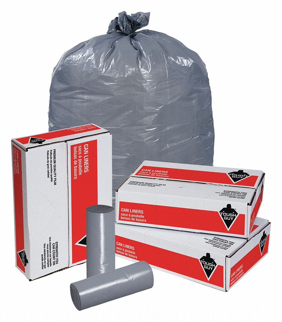 Heavy Duty 60 Gallon Trash Bags - 2.0 Mil Thick - 100 Count Pack - Perfect for Large Household, Commercial & Outdoor Waste Disposal