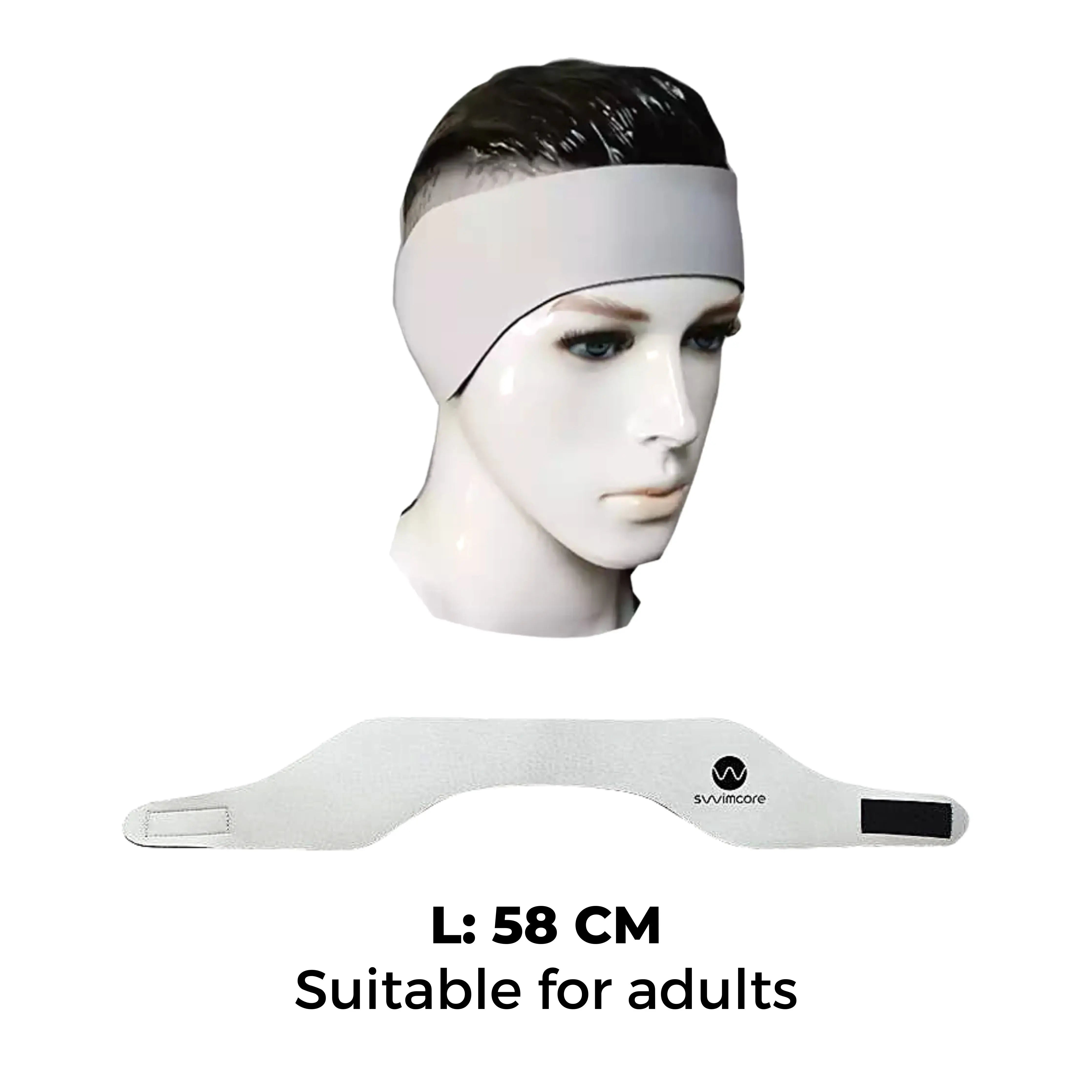 Waterproof Swimming Ear Headband with Earplugs - Comfortable & Secure for Swimming, Surfing, and Water Sports