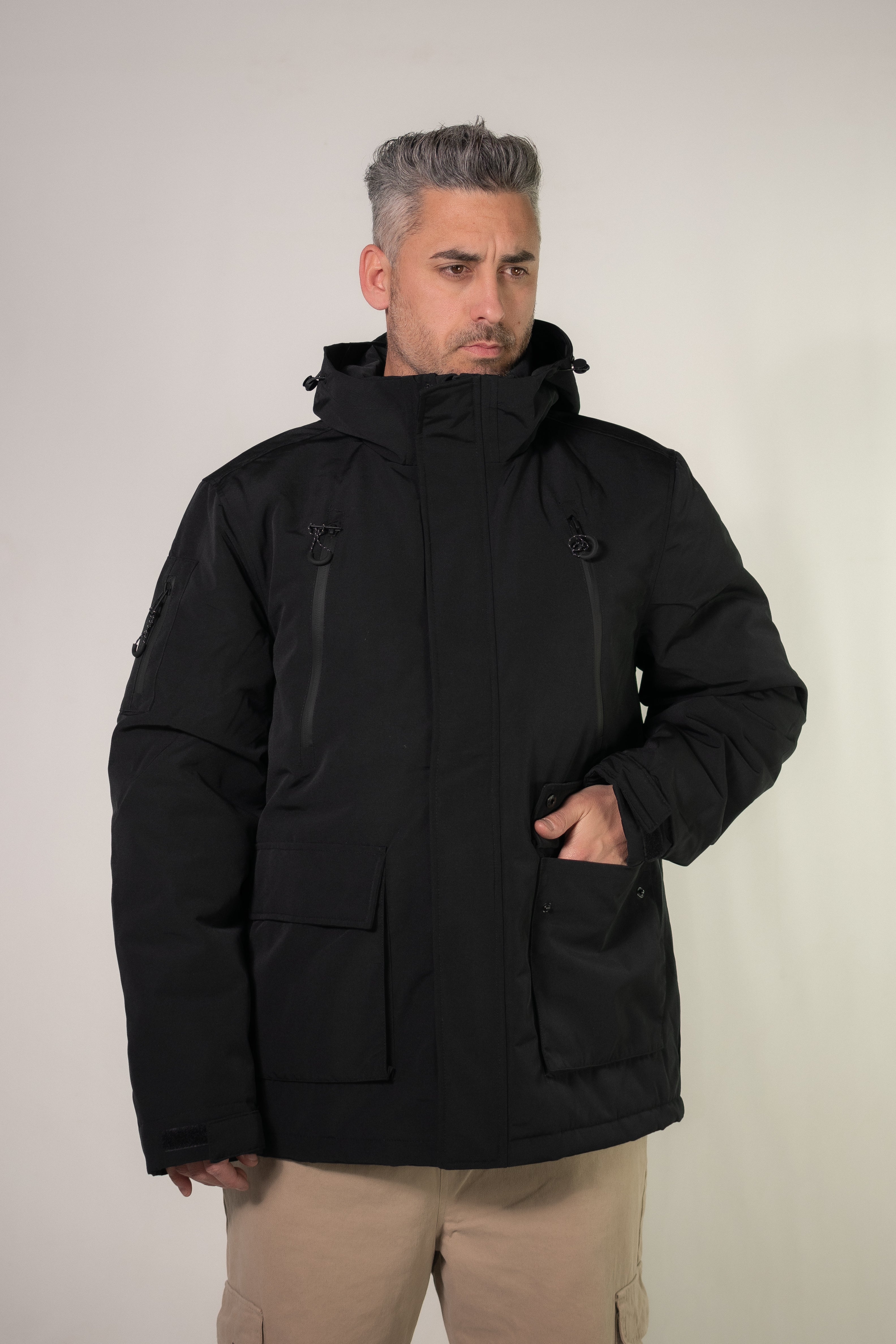 Kingpin H Parka Jacket for Men - Waterproof Winter Coat with Hood, Warm Insulated Outdoor Jacket for Camping, Hiking & Snow Activities