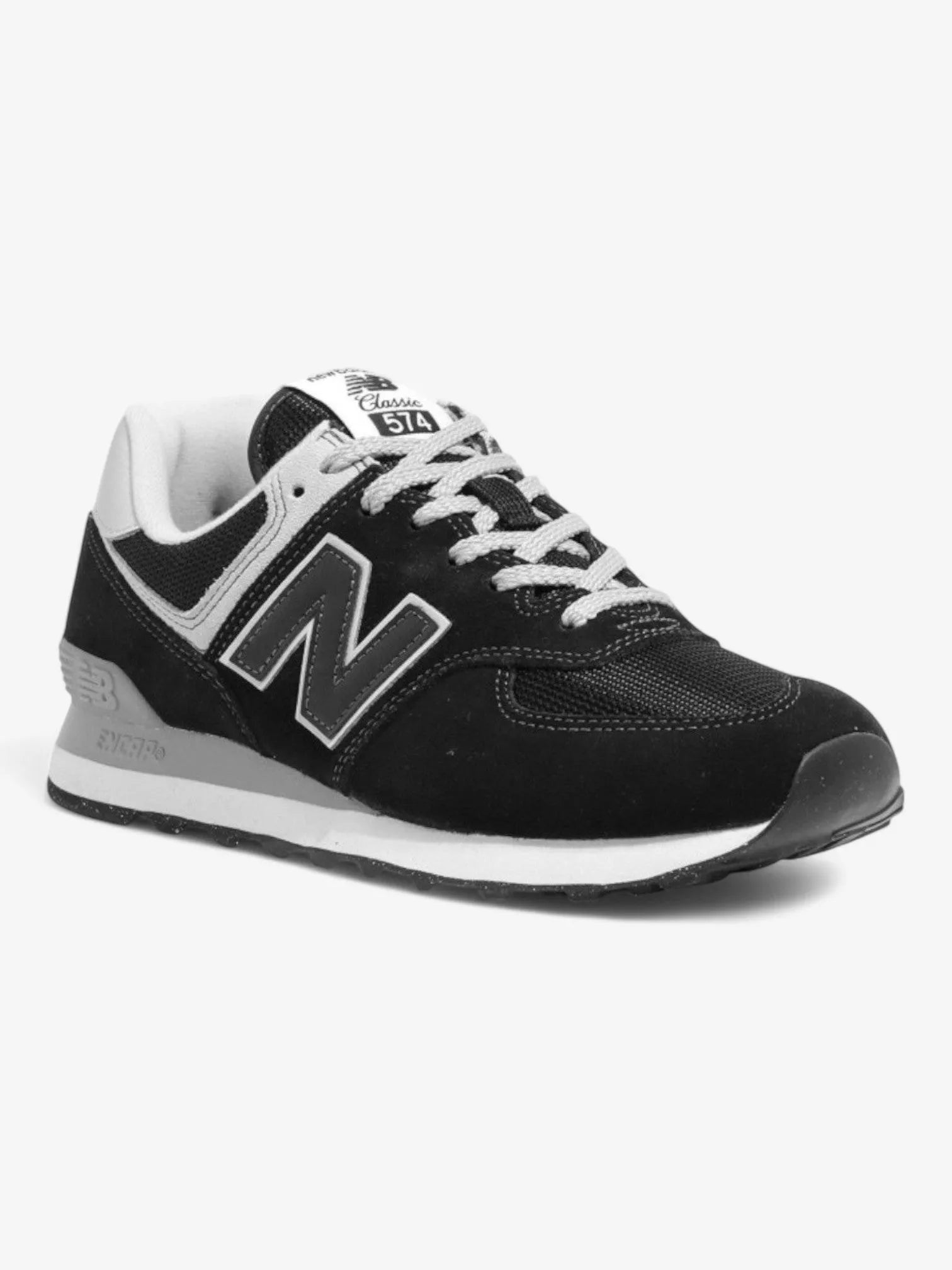 New Balance 574 Sneakers for Men & Women - Black/Grey Running Shoes for Walking, Jogging & Casual Wear