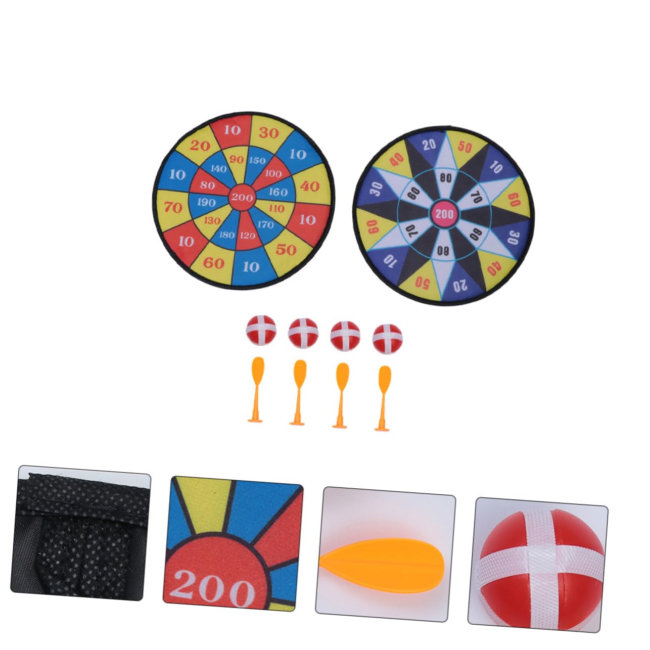 WHAMVOX 2 Sets Sticky Ball Dart Board Game Set - Plastic Sports Toy for Kids & Adults - Fun Indoor/Outdoor Party Games, Birthday Gifts, Family Game Night Activities