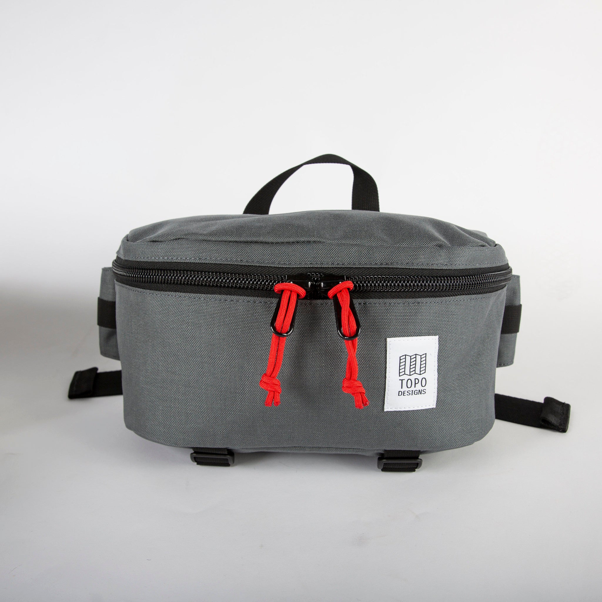 Topo Designs Classic Hip Pack - Water-Resistant Waist Bag for Hiking, Travel & Everyday Use - Compact & Durable Crossbody Fanny Pack (Black)