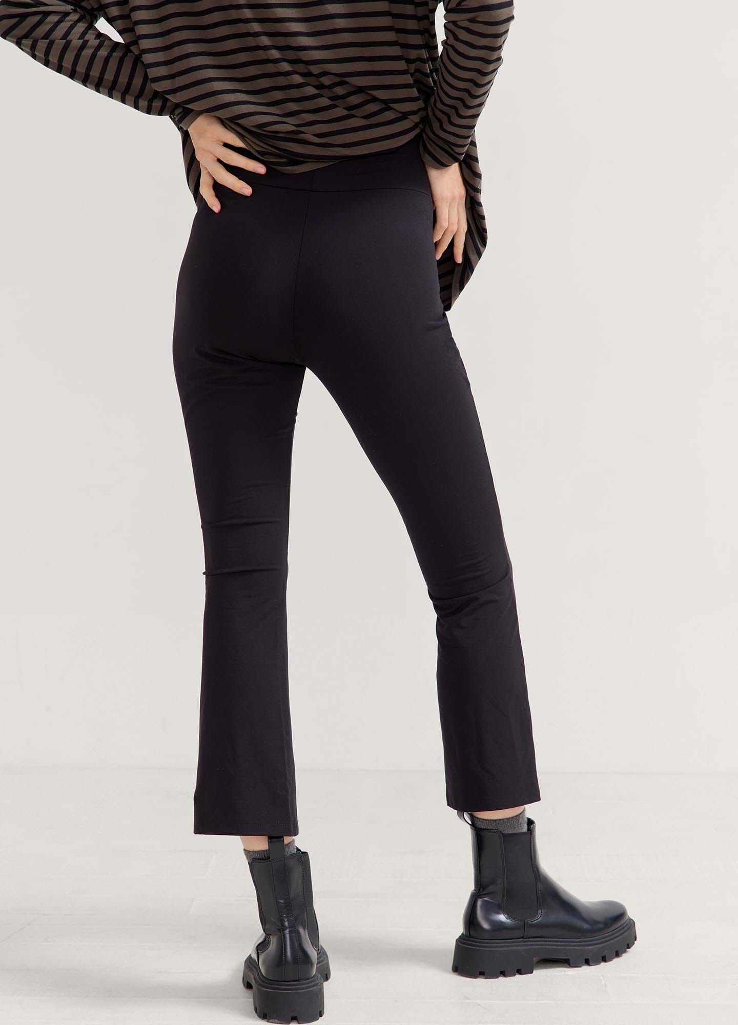 The Ultimate Before, During & After Crop Flare - Perfect for Yoga, Running & Outdoor Activities | High-Waisted Comfort & Support