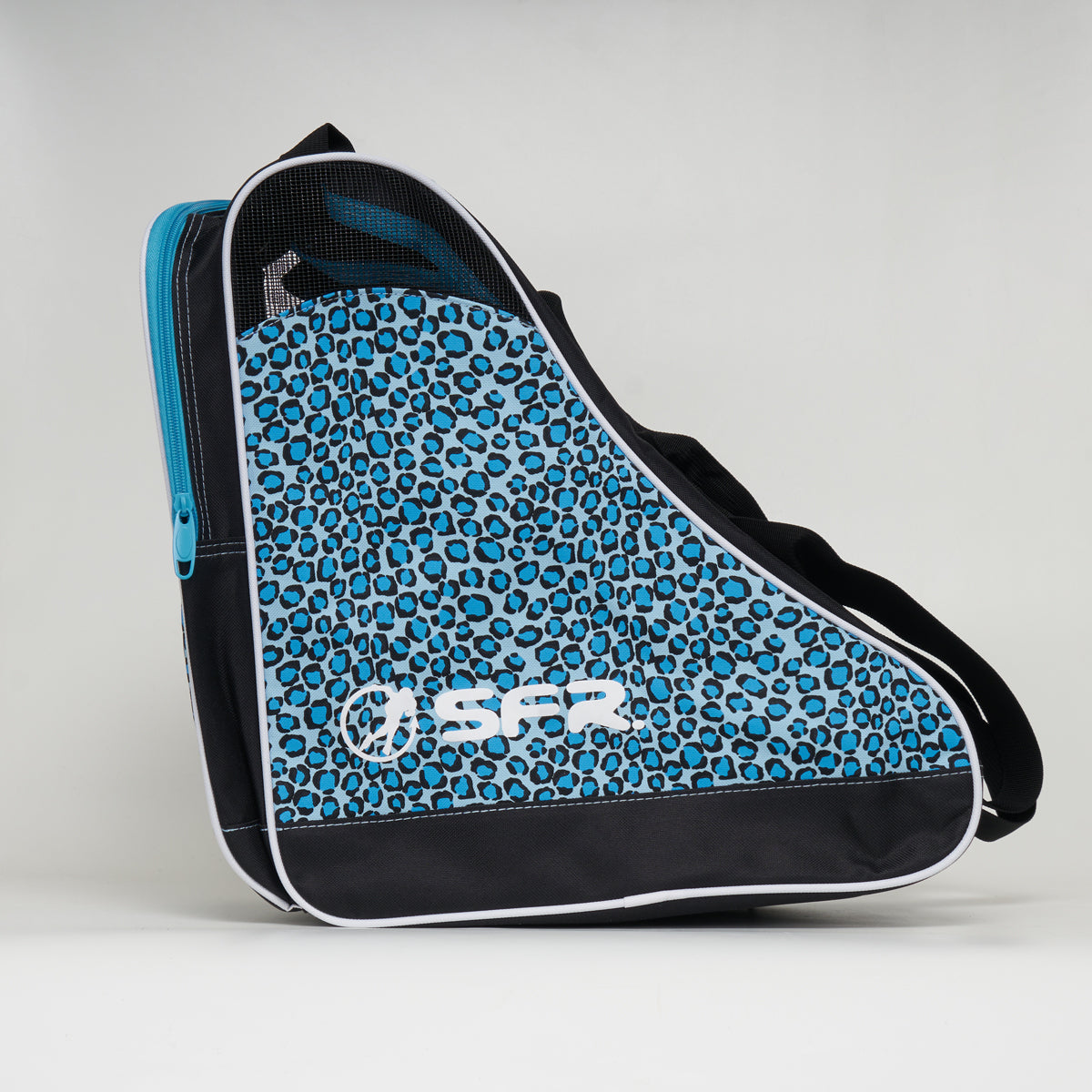 SFR Blue Leopard Skate Bag - Durable Roller Skating Backpack for Women & Girls - Perfect for Rink, Park & Travel Accessories