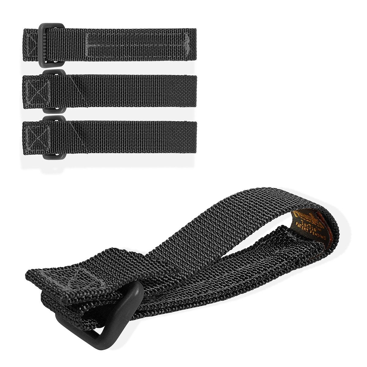 3 TacTie (Pack of 4) - Heavy Duty Reusable Cable Ties for Organizing Wires, Cords & Cables - Perfect for Home, Office, Garage & Workshop Organization