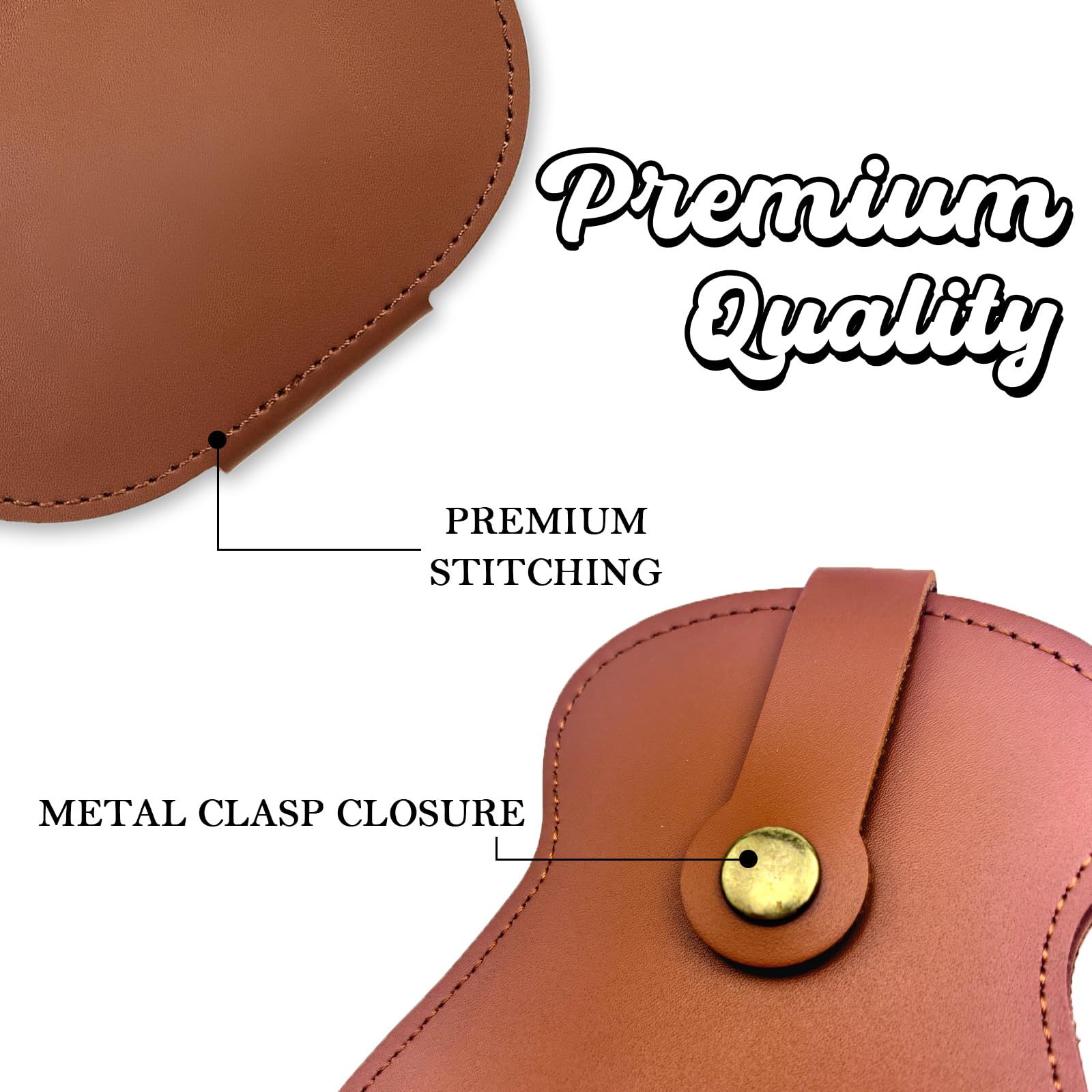Custom Personalized Leather Guitar Pick Case Holder - Guitar Shaped Pick Storage for Musicians - Engraved Gift for Valentine's Day, Birthday & Special Occasions - Perfect for Guitarists, Bass Players & Music Lovers
