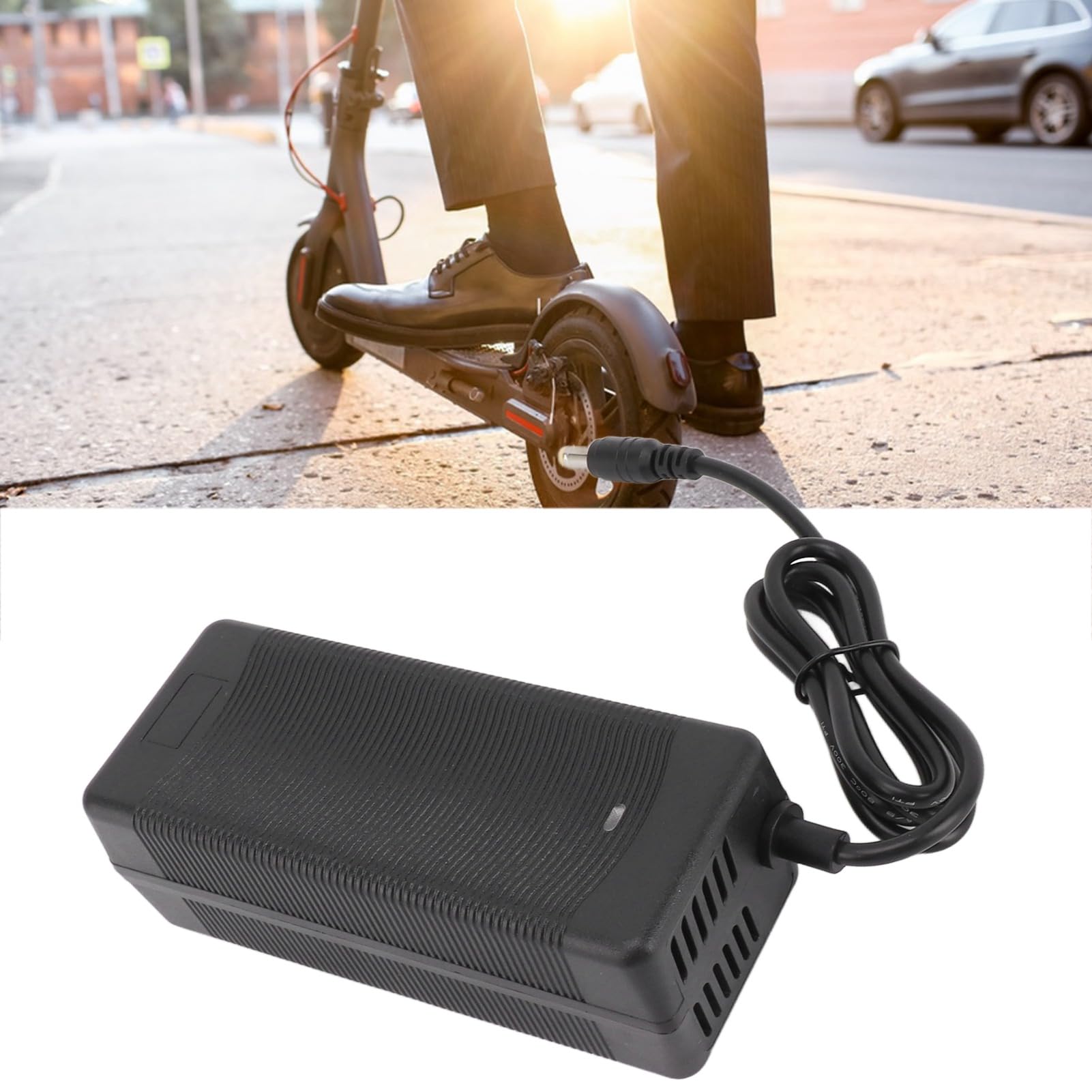 54.6V 2A Electric Scooter Charger with Soft Start & High Temperature Resistance - Replacement Power Supply for Commuting & Urban Travel