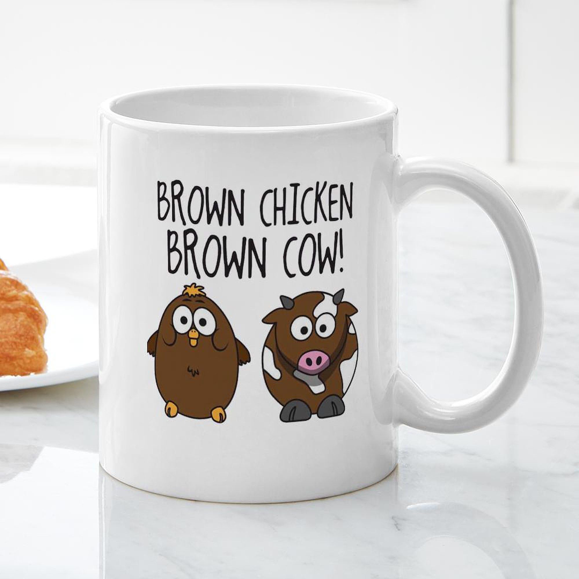Cute Brown Chicken Ceramic Coffee Mug 11 oz (325 ml) - Perfect for Home, Office & Gifts | CafePress