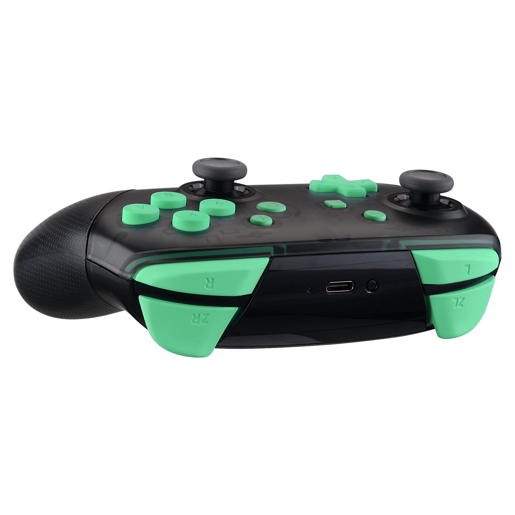 eXtremeRate DIY Replacement Full Set Buttons for Nintendo Switch Pro Controller - Mint Green (KRP309) | Customize Your Gaming Controller for Enhanced Performance | Perfect for Gaming Enthusiasts & Professional Players