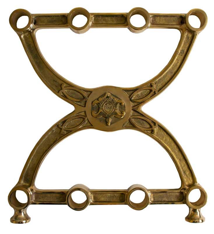 Brass Shoe Rack with Gavel Design - Elegant Entryway Organizer for Shoes, Boots & Accessories | Perfect for Home, Office & Entryway Decor
