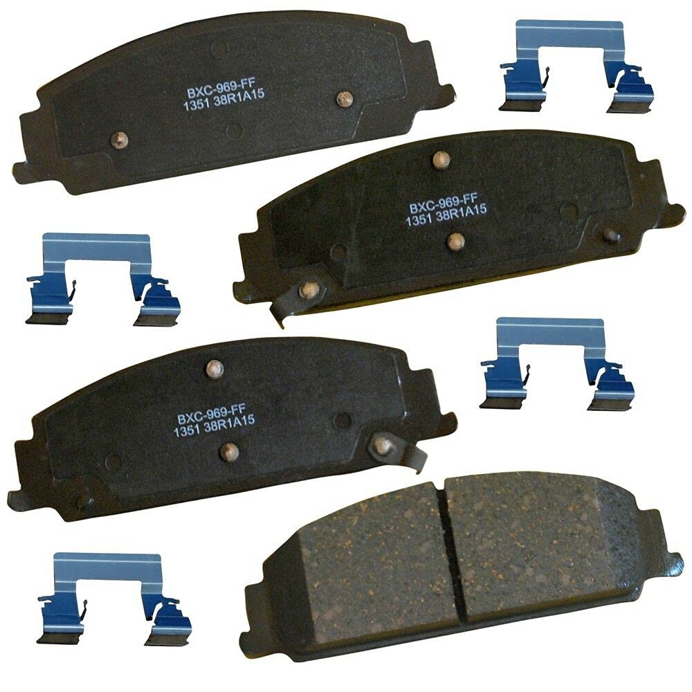 High-Performance Ceramic Brake Pads Set - Front Replacement Disc Brake Pads for Smooth & Quiet Stopping | Perfect for Daily Commuting, City Driving & Highway Use