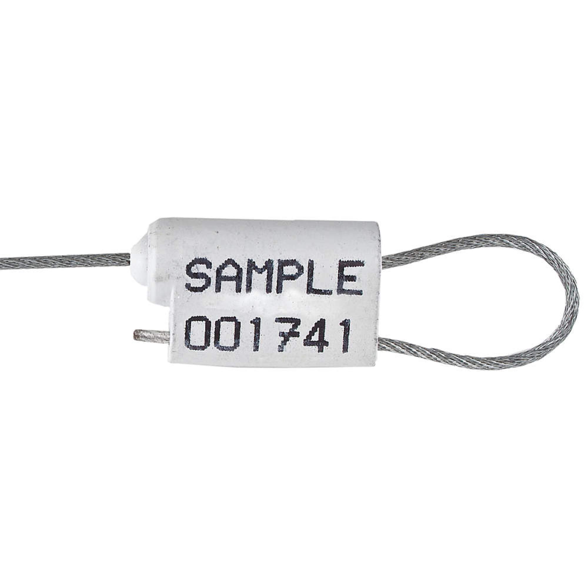 Heavy Duty Zinc Cable Seals 14 x 19/32 Inch - White Security Seals (Pack of 250) for Shipping Containers, Trucks & Logistics