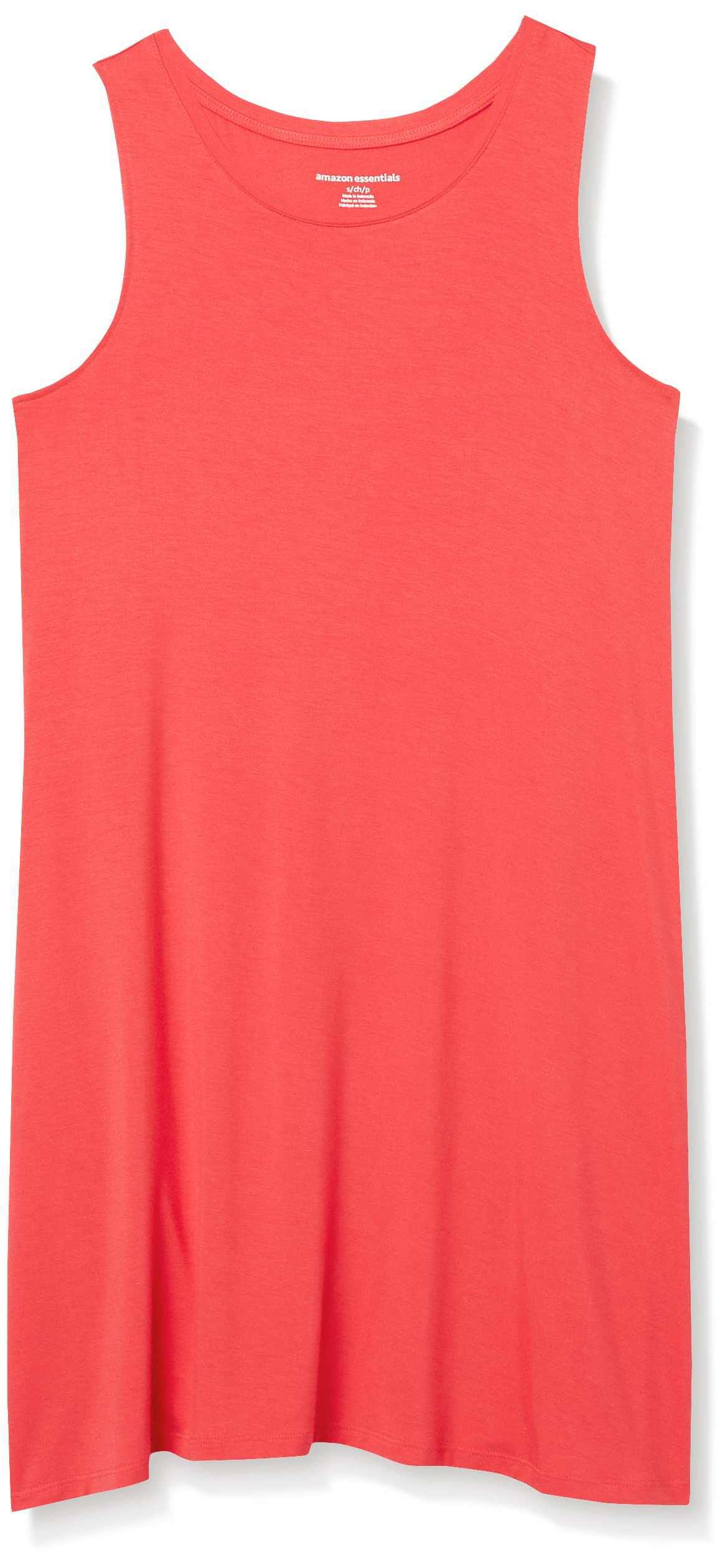 Amazon Essentials Women's Tank Swing Dress - Flowy Casual Summer Dress with V-Neck & Spaghetti Straps (Plus Size Available) - Perfect for Beach, Vacation & Everyday Wear
