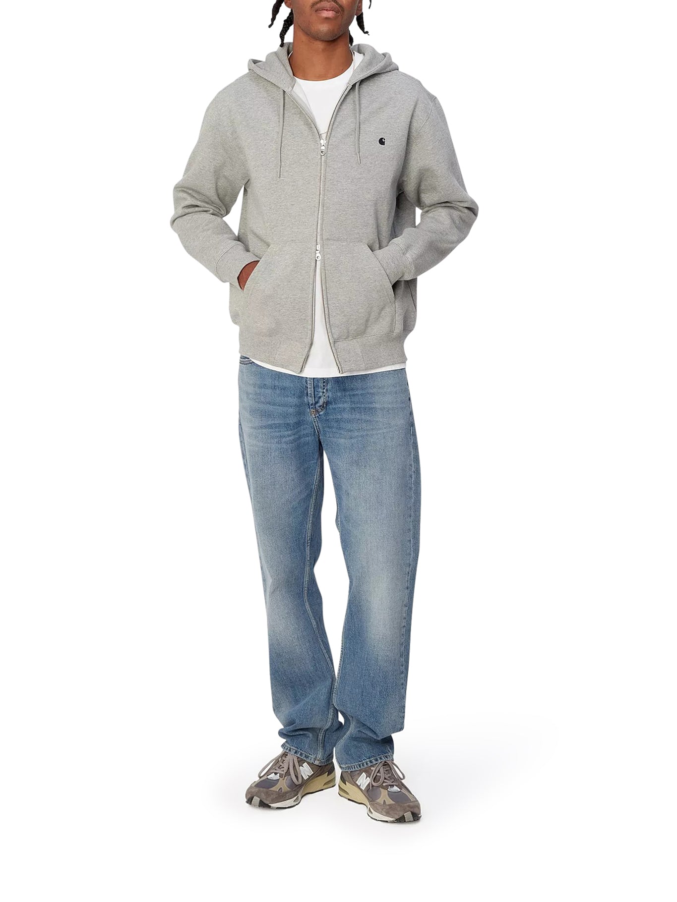 Carhartt WIP Marlow Pant for Men - Classic Blue Denim Work Pants (I02302901WJ32) | Durable & Comfortable for Work, Outdoor & Casual Wear