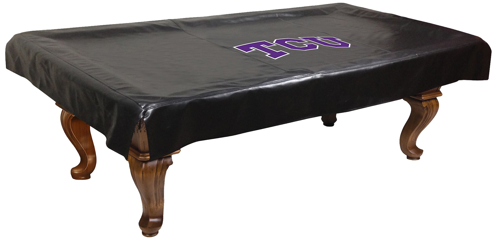 NCAA TCU Horned Frogs Billiard Table Cover - Officially Licensed Pool Table Protector for Game Room & Sports Bar Decor