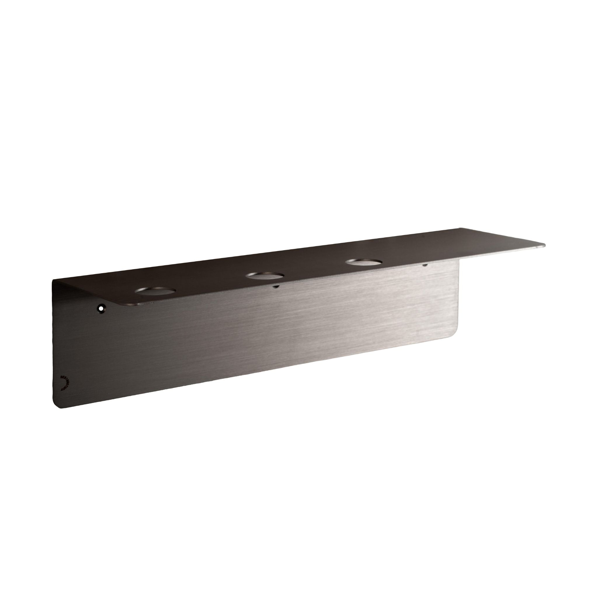 Triple Soap Dispenser Wall Shelf - 40cm Brushed Steel Bathroom Organizer | Perfect for Kitchen, Bathroom & Laundry Room Storage