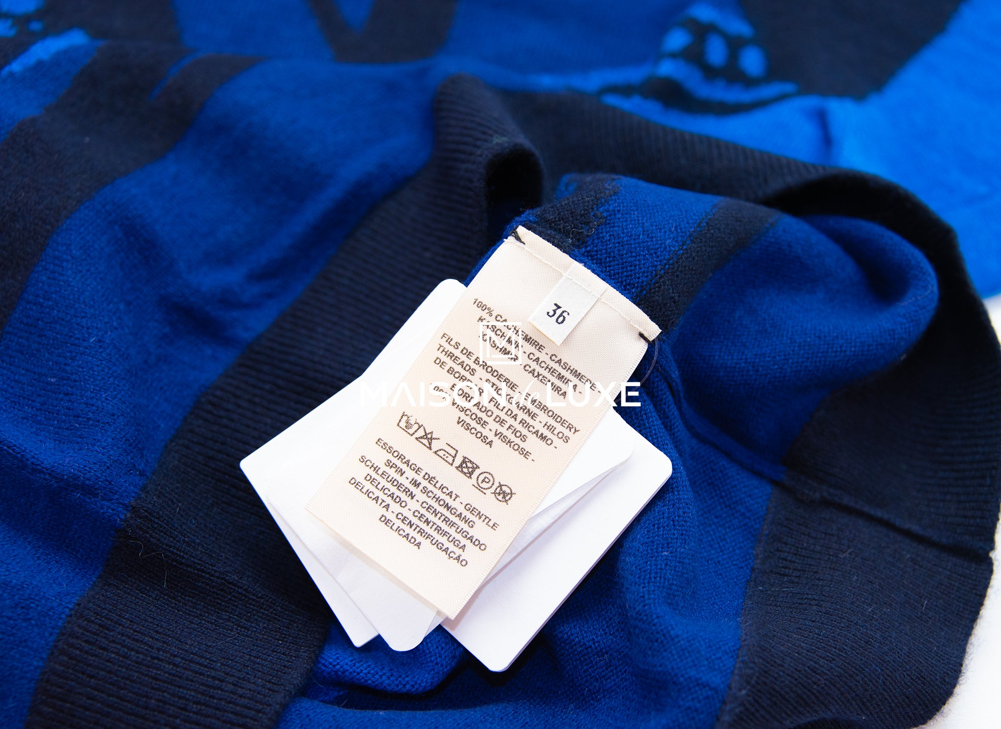 Hermes Cashmere Promenade Du Matin Sweater Size 36 - Luxury Women's Knitwear for Fall & Winter, Perfect for Office Wear and Evening Outfits