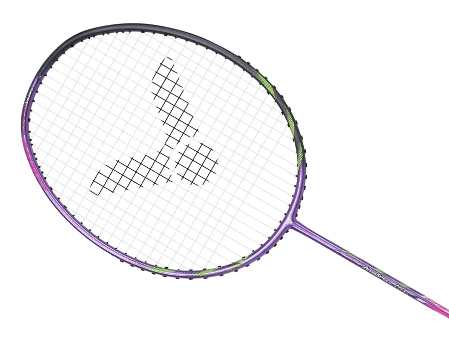 Victor AuraSpeed 10 Light Badminton Racket (Purple, Unstrung, ARS 10L J 6U) - Professional Grade for Competitive Play & Training