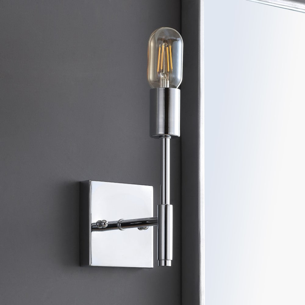 Modern Metal LED Wall Sconce Light Fixture - Dimmable Indoor/Outdoor Wall Lamp for Living Room, Bedroom, Patio & Hallway