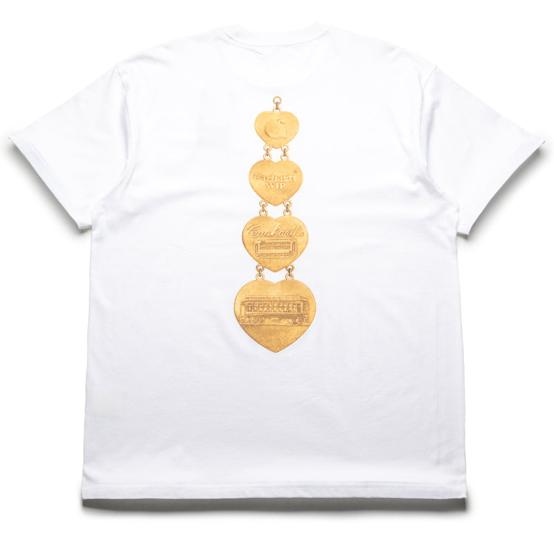 Carhartt WIP Hartt Chain Tee - Men's Short Sleeve Graphic T-Shirt in White - Casual Streetwear for Everyday Wear & Urban Fashion