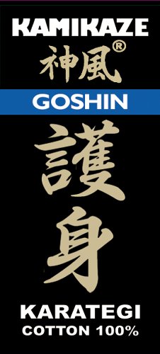 America-Goshin Karate Gi Jacket - Blue 100% Cotton Martial Arts Uniform for Training & Competition | Lightweight & Durable for Karate, Taekwondo & MMA