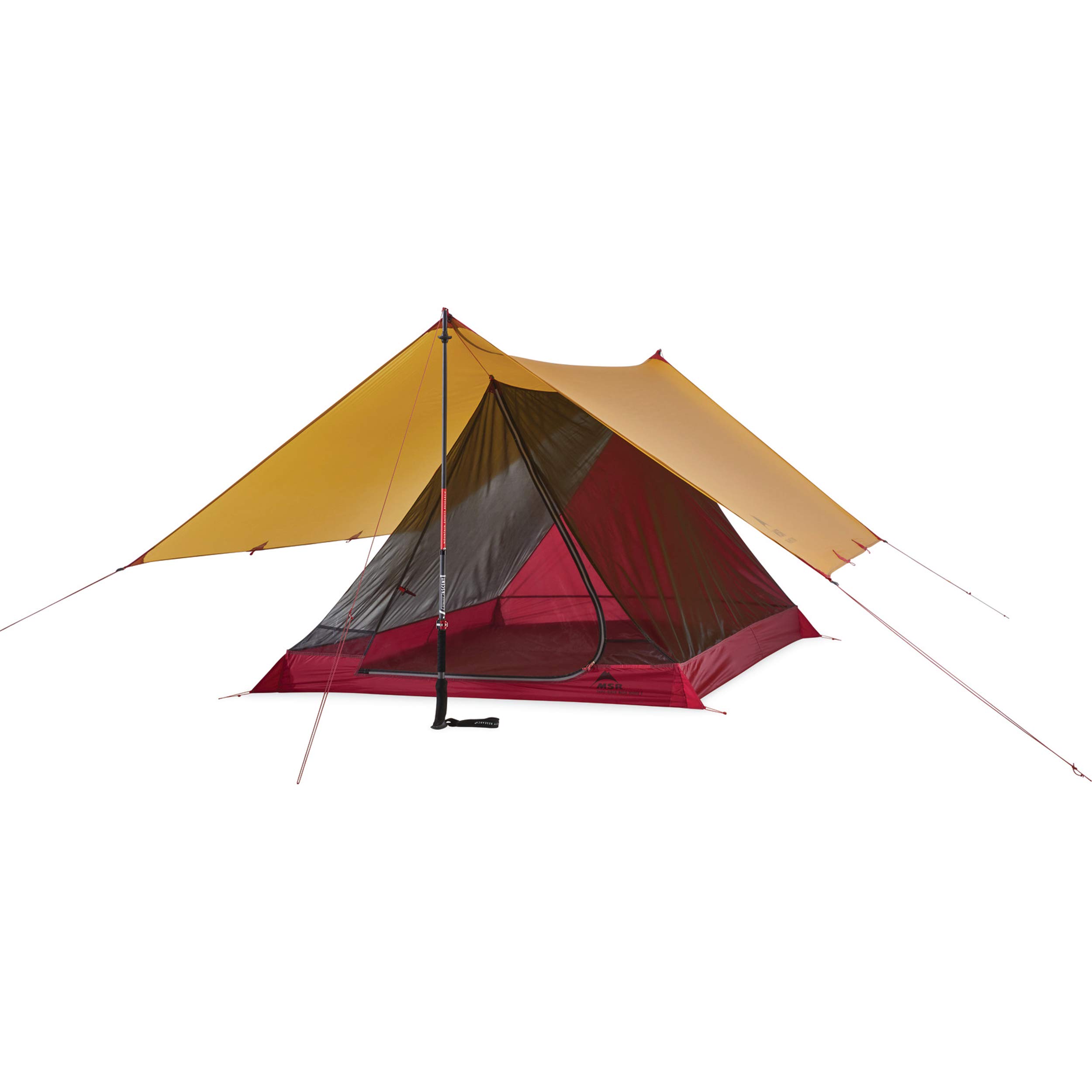 MSR Thru Hiker Mesh House Ultralight Backpacking Tent - 1 Person Backpacking Tent for Hiking & Camping | Lightweight Compact Design for Outdoor Adventures