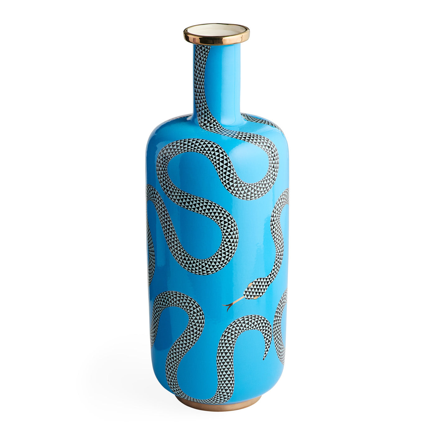 Eden Tall Bottle Vase - Elegant Glass Flower Vase for Home Decor, Wedding Centerpieces & Dining Table Arrangements