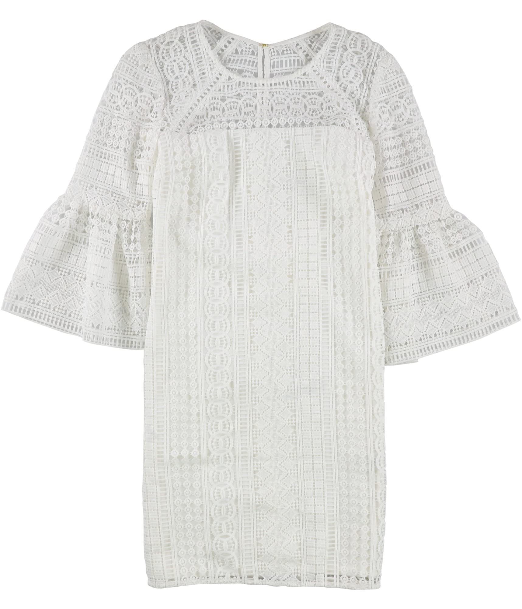 Trina Turk Women's Crochet Shift Dress - White Size 8 | Flowy Summer Dress for Beach Vacations, Brunch & Casual Outings