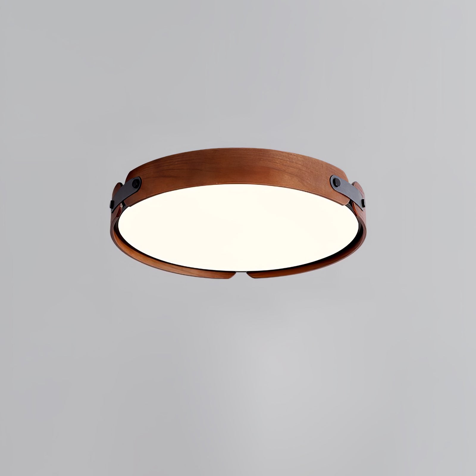 Aiwen Modern Wood Ceiling Light Fixture - Farmhouse Style Pendant Lighting for Kitchen, Dining Room & Bedroom - Natural Wood & Metal Design - Energy Efficient LED Bulb Compatible