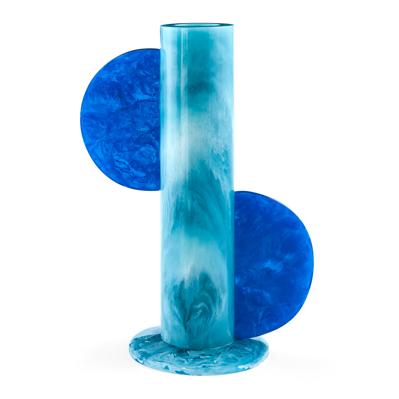 Como Cylinder Vase - Modern Glass Flower Vase for Home Decor, Wedding Centerpieces & Office Desk Decorations