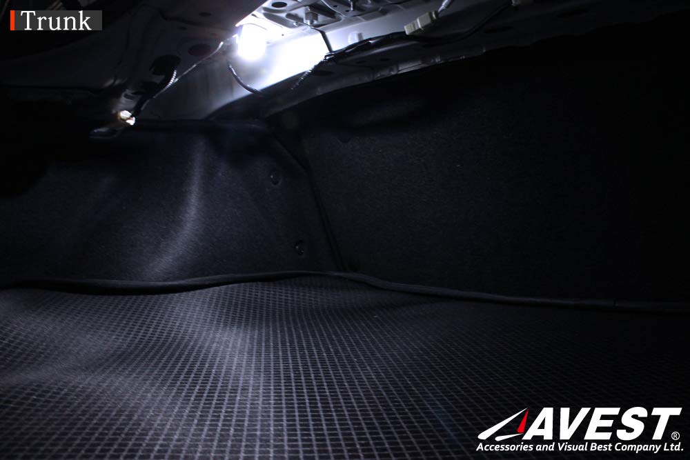 AVEST LED Dome Light Kit - Complete Interior Lighting Set for Toyota GT86, Scion FR-S, Subaru BRZ (Front, Vanity, Courtesy, Trunk) - Perfect for Night Driving & Car Customization