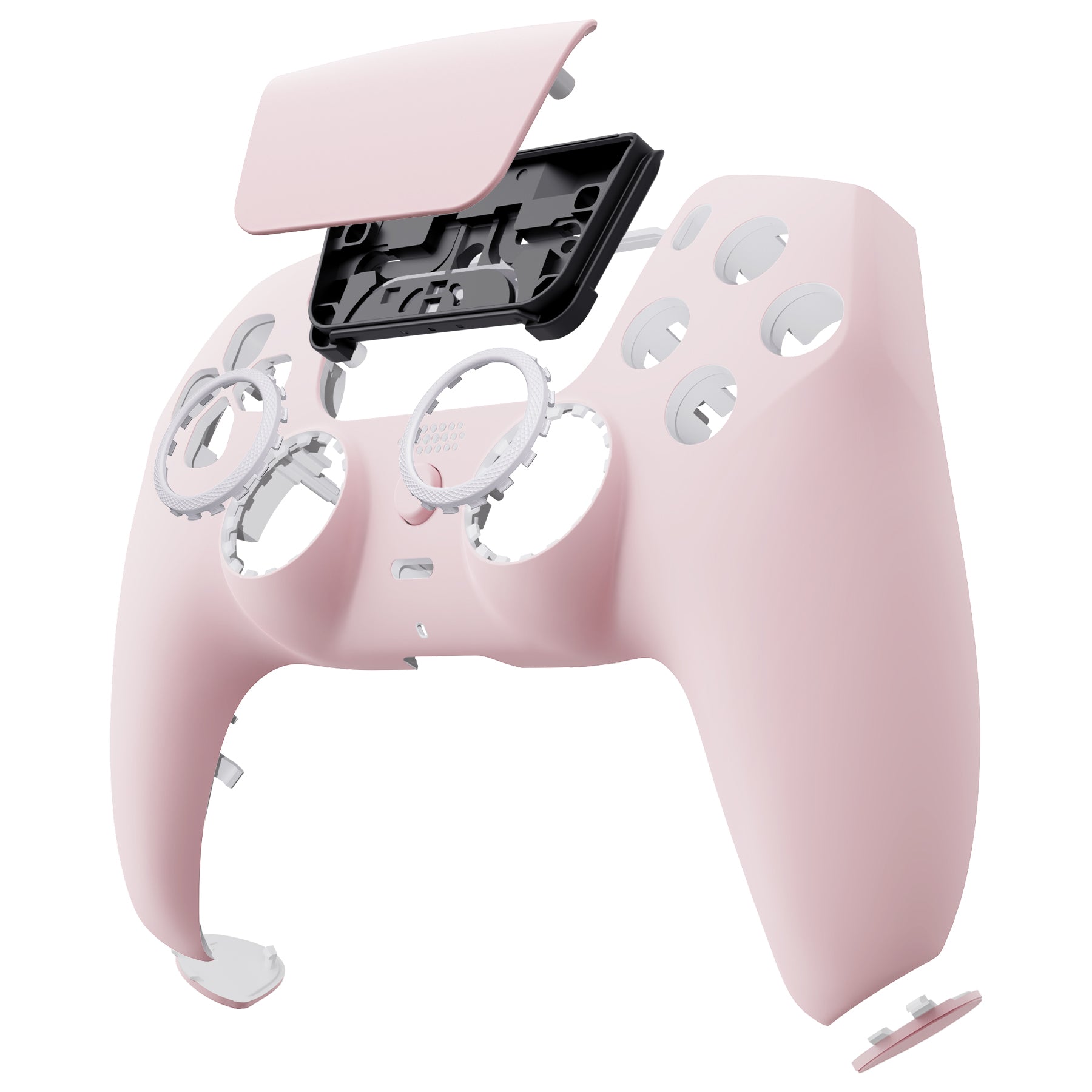 eXtremeRate LUNA Redesigned Front Shell with Touchpad for PS5 Controller BDM 010/020/030/040/050 - Cherry Blossom Pink (GHPFP004) | Custom PS5 Controller Shell Replacement | Gaming Accessories for Enhanced Playstation 5 Experience
