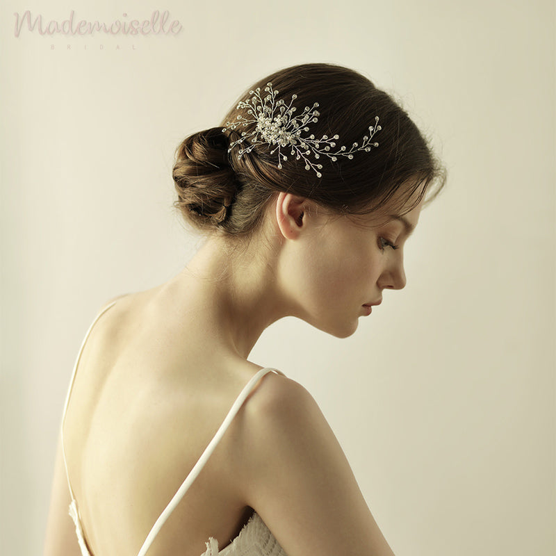 Crystal Burst Comb - Elegant Hair Accessory for Women, Detangling & Styling Comb with Sparkling Crystals - Perfect for Weddings, Parties & Everyday Glamour
