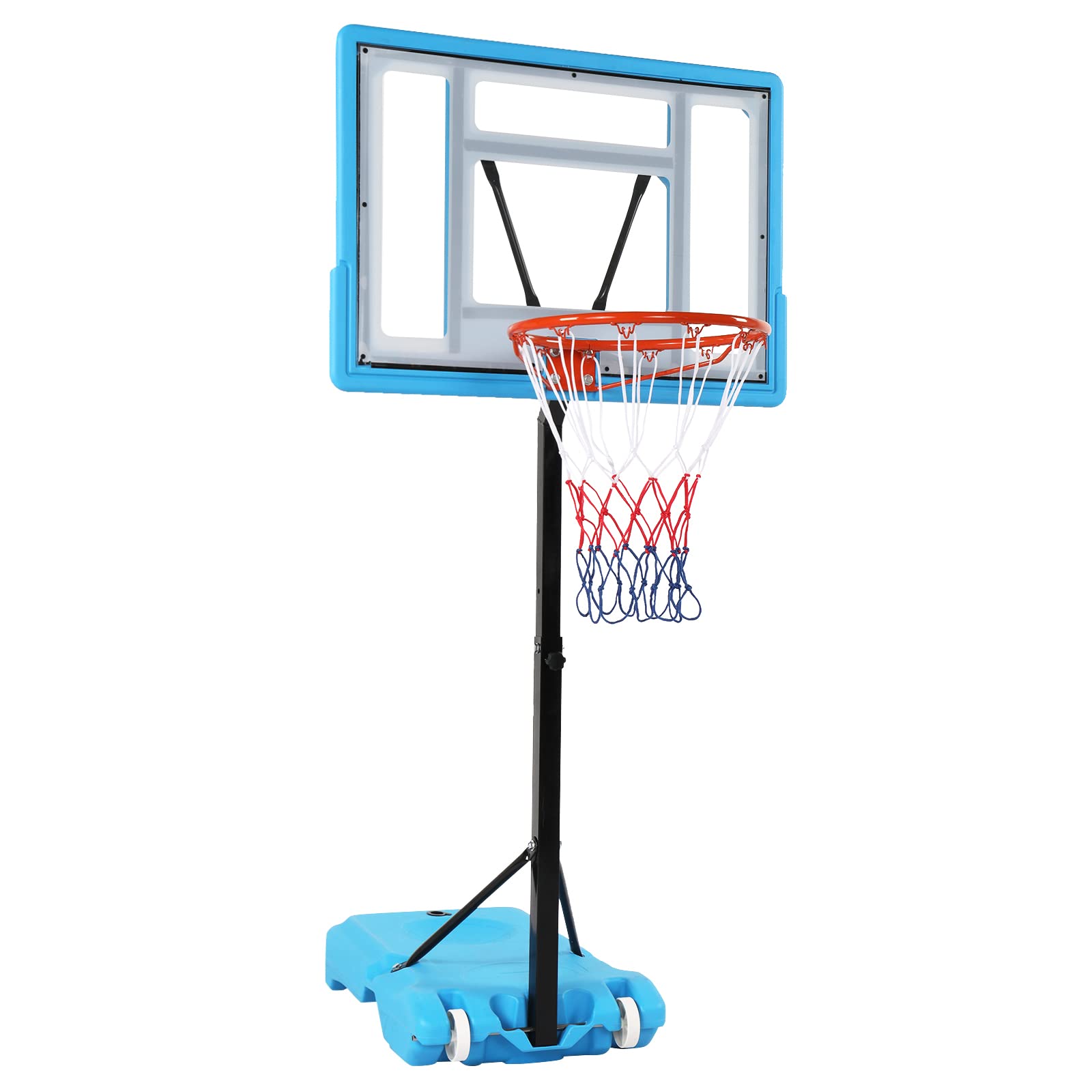 Portable Pool Basketball Hoop - Adjustable 45-53