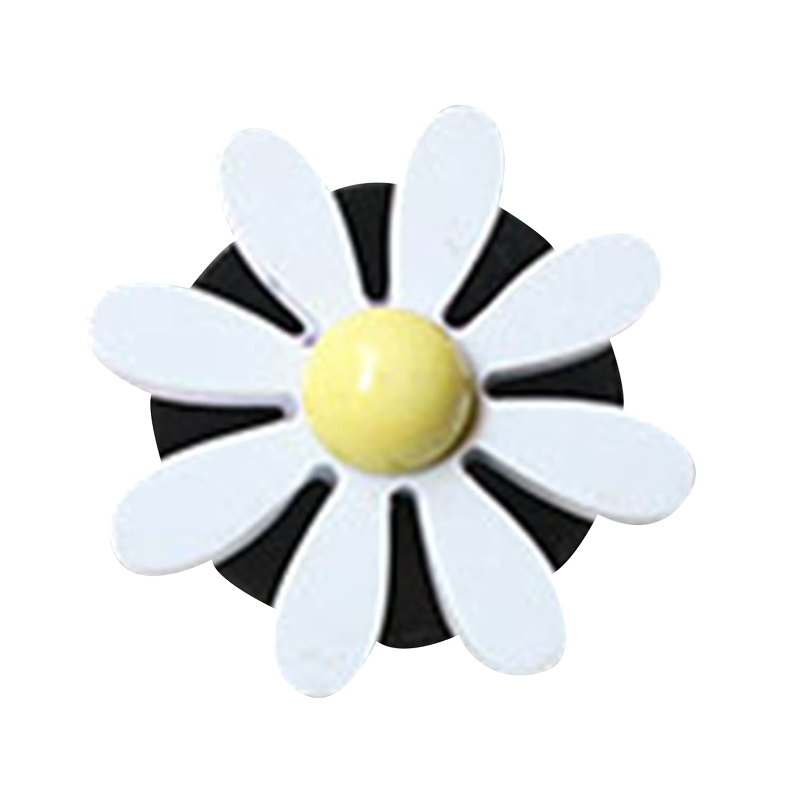 HEVIRGO Sunflower Shaped Car Air Vent Clips - Aromatherapy Diffusers & Air Fresheners for Vehicles, Floral Scented Resin Perfume Clips (White) - Perfect for Car Interior Refresh & Aromatherapy on the Go