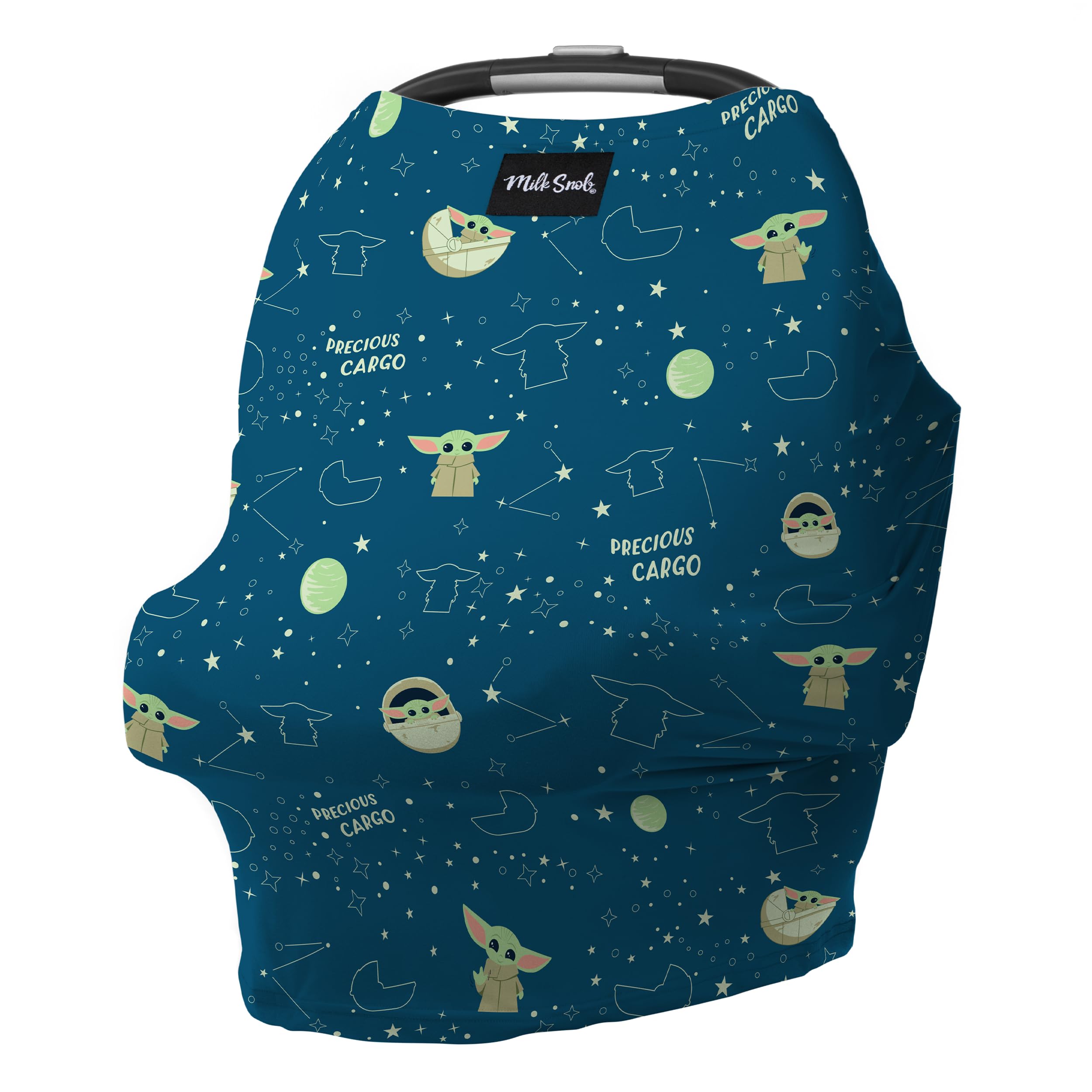 Star Wars The Child 5-in-1 Nursing Cover - Baby Car Seat, Stroller, High Chair, Carrier & Shopping Cart Cover with Privacy Panel | Perfect for Breastfeeding, Newborn Essentials & On-the-Go Moms | Soft Baby Lounger Canopy for Home & Travel Use
